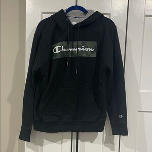 Champion Black and Gray Hoodie for Men